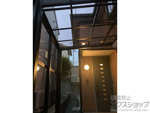 静岡県藤枝市ののカーポート ネスカF (フラットスタイル) 積雪〜20cm対応+ネスカF用サイドパネル 施工例