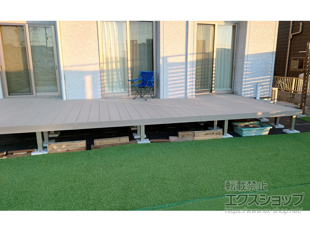 群馬県高崎市ののウッドデッキ リウッドデッキ 200 施工例