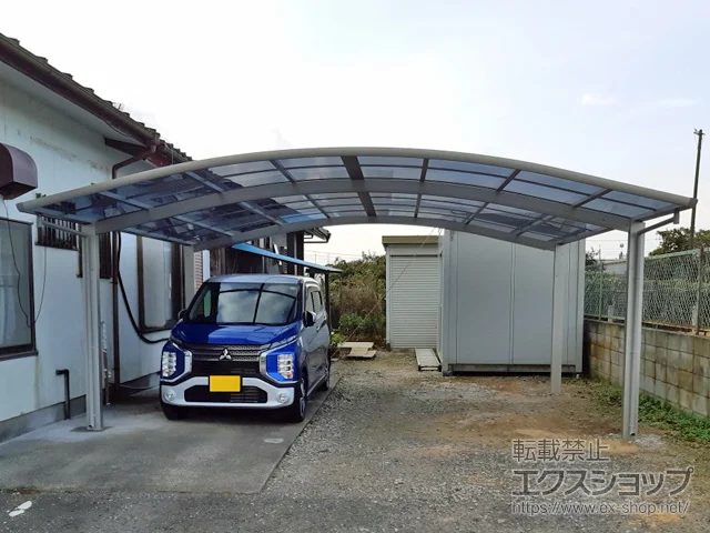 茨城県鹿嶋市のYKKAPのカーポート レイナツインポートグラン　積雪～20cm対応 施工例
