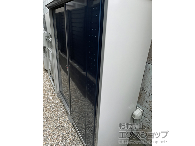 東京都調布市のの物置・屋外倉庫 グランプレステージジャンプ 1879×530×1900 GP-195A-F-DB 施工例