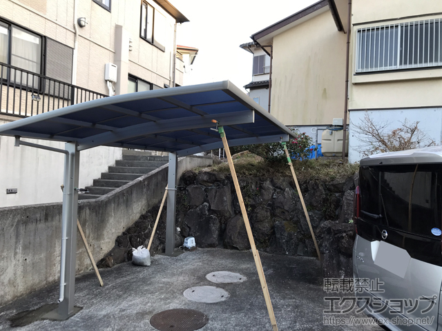 静岡県伊東市ののカーポート プレシオスポート 積雪〜20cm対応 施工例