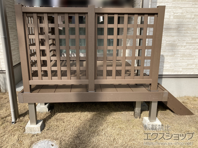 大阪府茨木市ののウッドデッキ リウッドデッキ 200 施工例