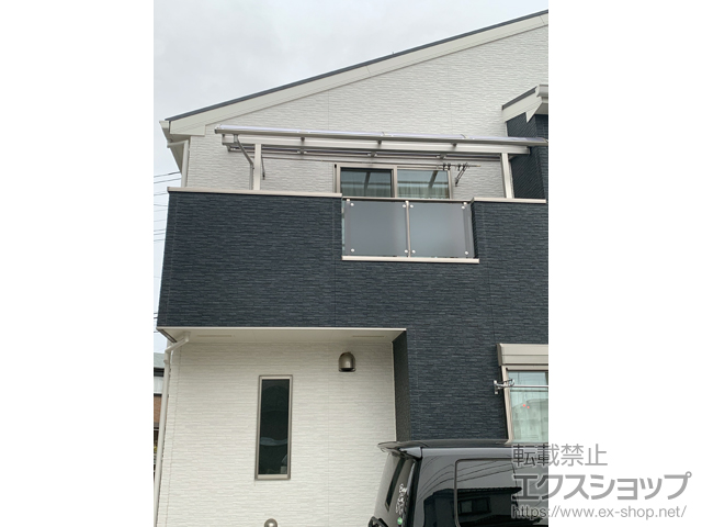 埼玉県上尾市ののバルコニー・ベランダ屋根 ソラリア R型 屋根タイプ 単体 積雪〜20cm対応 施工例