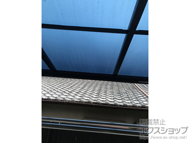 奈良県生駒郡平群町ののテラス屋根 プレシオステラスII F型 テラスタイプ 単体 積雪〜20cm対応 施工例