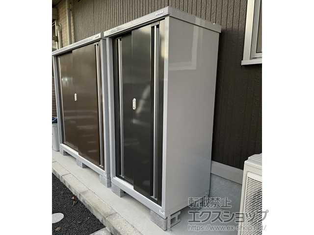 のの物置・屋外倉庫 シンプリー 一般型 900×615×1603（MJX-096D） MJX-096D-EB 施工例