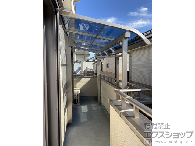 埼玉県所沢市ののバルコニー・ベランダ屋根 ソラリア R型 屋根タイプ 単体 積雪〜20cm対応 施工例