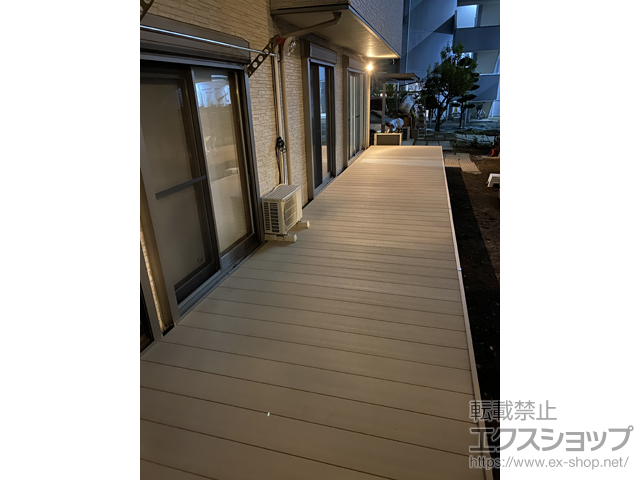 埼玉県蕨市ののウッドデッキ リウッドデッキ 200 施工例
