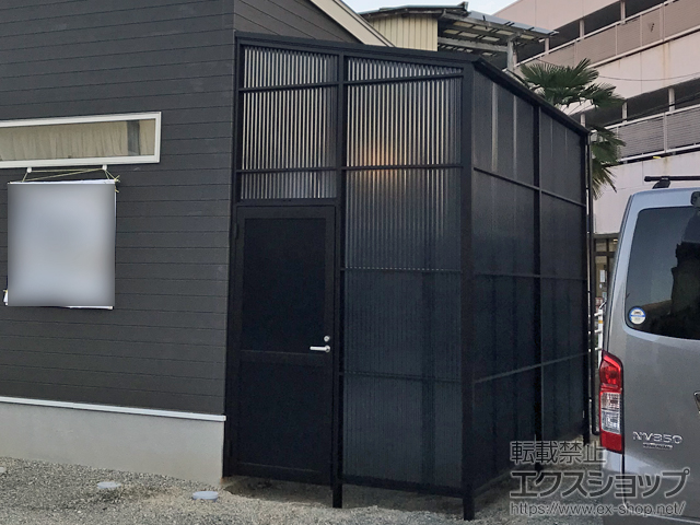 兵庫県相生市ののストックヤード ストックヤードII 片側ドア付きタイプ 積雪〜20?対応 施工例