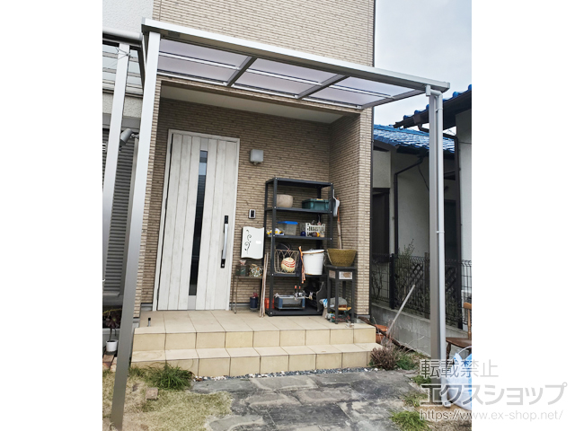 福岡県糟屋郡志免町ののテラス屋根 プレシオステラスII F型 テラスタイプ 単体 積雪〜20cm対応 施工例