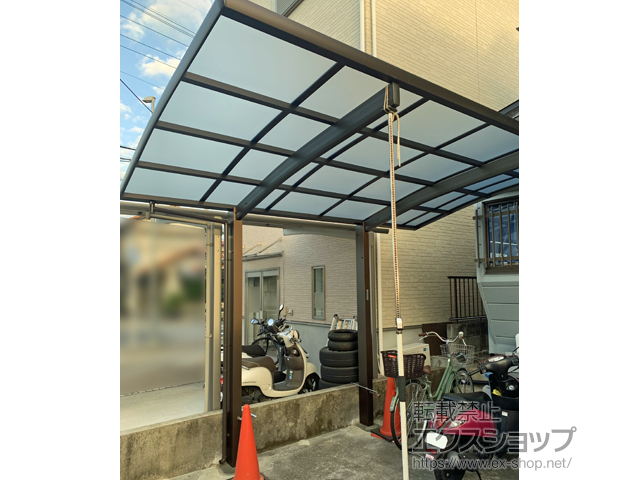 京都府宇治市ののカーポート レイナポートグラン　積雪〜20cm対応 施工例