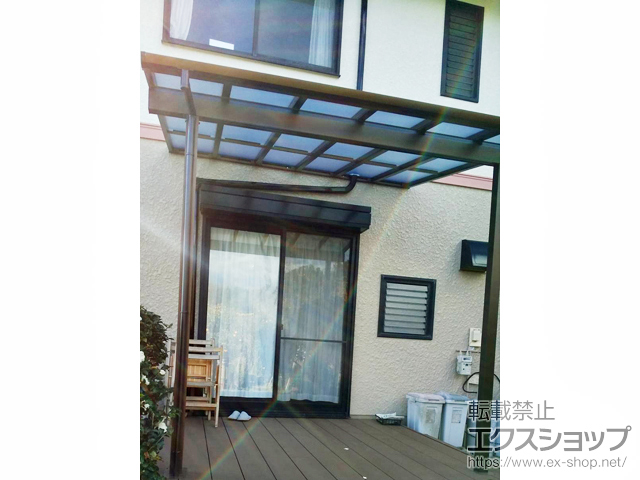 和歌山県和歌山市ののテラス屋根 ソラリア F型 テラスタイプ 単体 積雪〜20cm対応 施工例