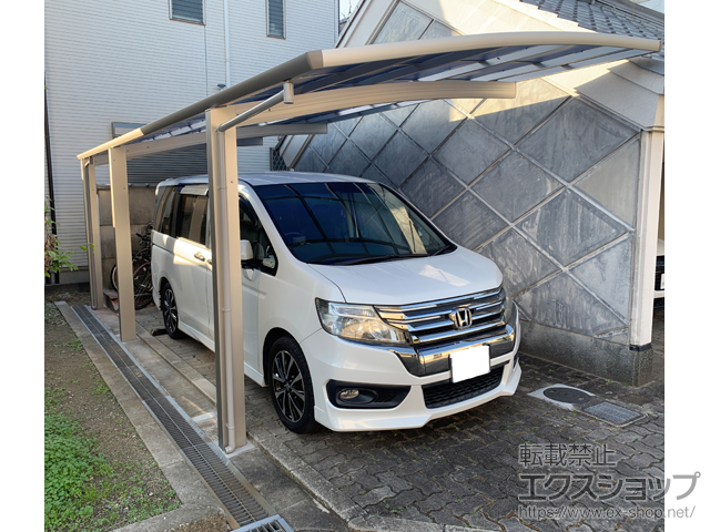 兵庫県尼崎市ののカーポート レイナポートグラン 延長　積雪〜20cm対応 施工例