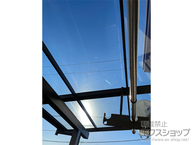 埼玉県さいたま市ののバルコニー・ベランダ屋根 スピーネ F型 屋根タイプ 単体 積雪〜20cm対応 施工例
