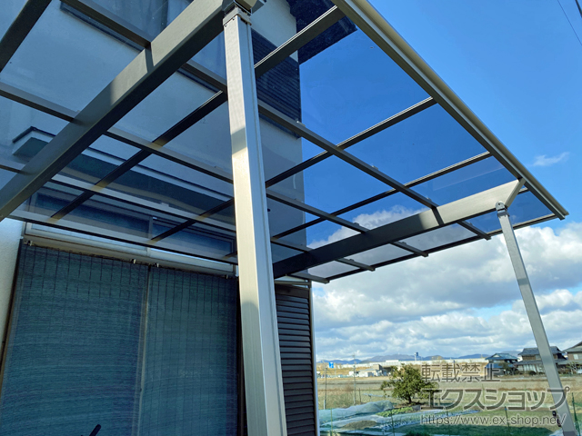 岡山県岡山市ののカーポート ソリッドポート 積雪〜20cm対応 施工例