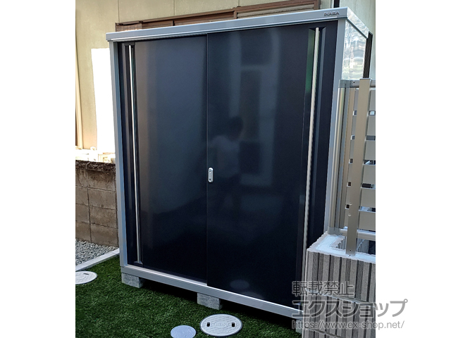 兵庫県相生市のの物置・屋外倉庫 シンプリー 一般型 1740×615×1903 MJX-176E-P-CG 施工例