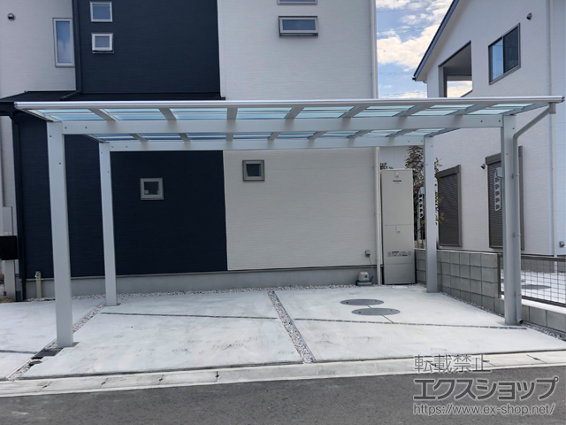 徳島県徳島市ののカーポート エフルージュ ツイン FIRST 積雪〜20cm対応 施工例
