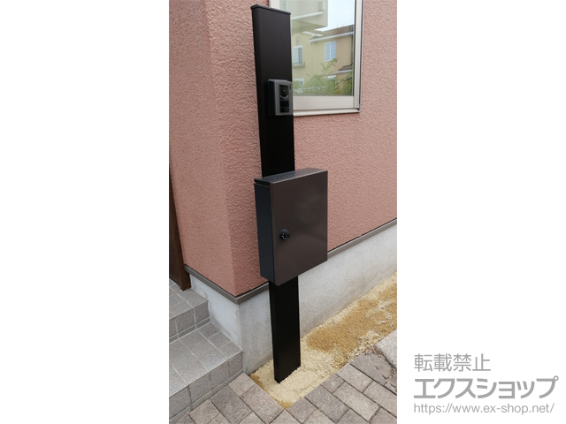 福岡県北九州市のの機能門柱・ポスト シンプレオ ポストユニット 1型 施工例