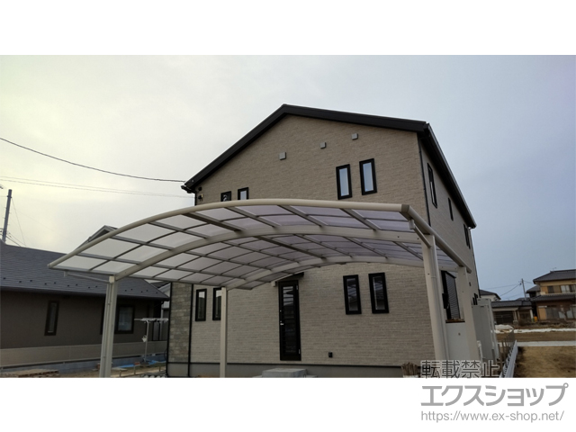 茨城県ひたちなか市ののカーポート レイナツインポートグラン　積雪〜20cm対応 施工例