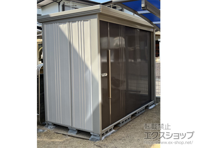 福岡県糟屋郡宇美町のの物置・屋外倉庫 Mr.ストックマンダンディ 一般型 2200×1406×2110 ND-2214-B 施工例