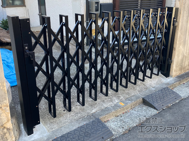 神奈川県横浜市ののカーゲート アルシャインHG ノンキャスター 片開き 280S 施工例