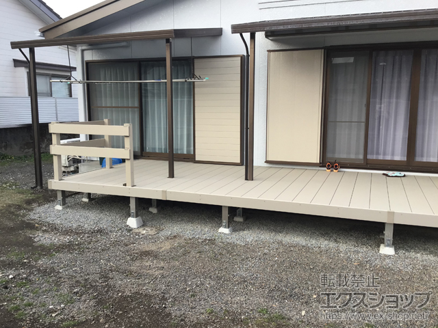宮崎県都城市ののウッドデッキ リウッドデッキ 200 施工例