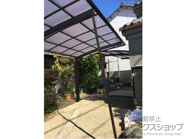 静岡県浜松市ののカーポート プレシオスポート 積雪〜20cm対応 施工例