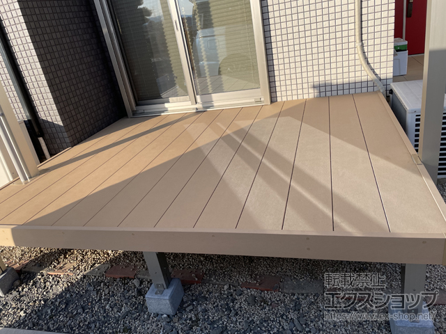 茨城県小美玉市ののウッドデッキ リウッドデッキ 200 施工例