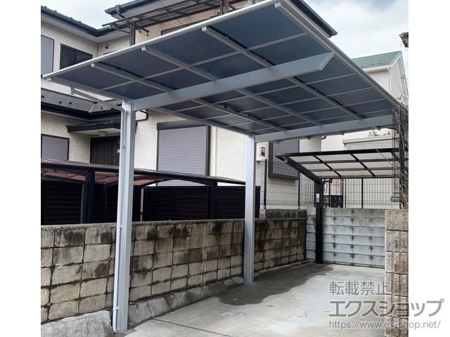 千葉県松戸市ののカーポート ネスカF 積雪〜20cm対応 台風補償付 施工例