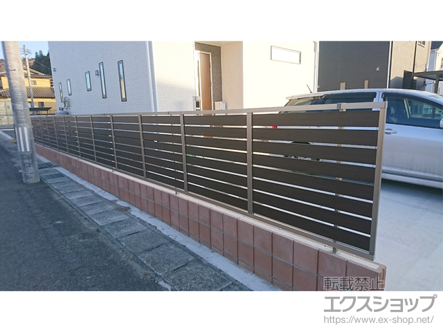 福島県石川郡石川町ののフェンス・柵 モクハイフェンス　フリーポールタイプ 施工例