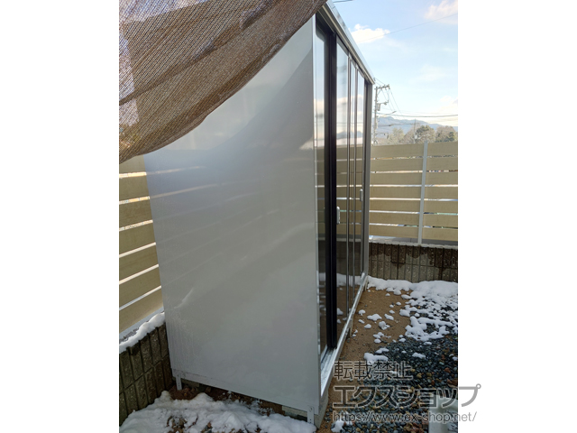 広島県広島市のの物置・屋外倉庫 シンプリー 一般型 1940×905×1903 MJX-199E-EB 施工例