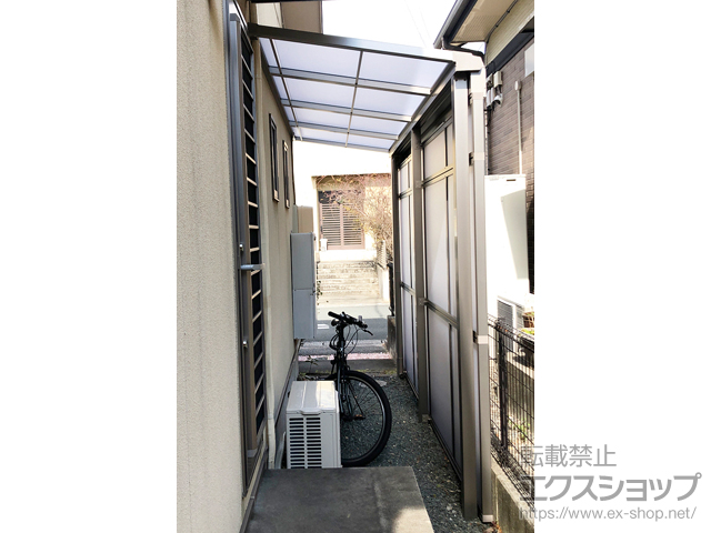 静岡県浜松市ののストックヤード スピーネストックヤードF型 パネルタイプ スクリーン仕様 積雪〜20cm対応 施工例
