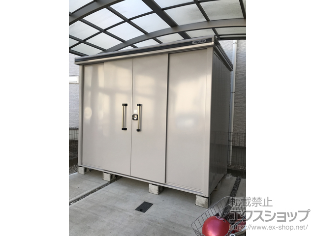 愛知県名古屋市のの物置・屋外倉庫 エルモ 一般型 2920×1520×2360 LMD-2915H-CB 施工例