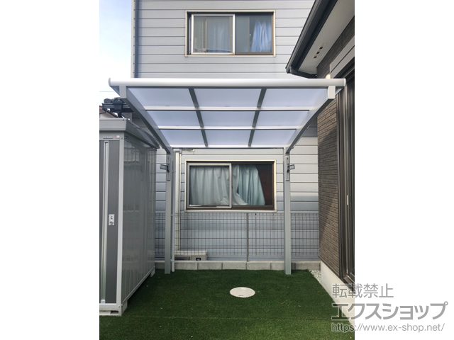 宮城県仙台市ののサイクルポート・駐輪場 ネスカRミニ (ラウンドスタイル) 積雪〜20cm対応 施工例