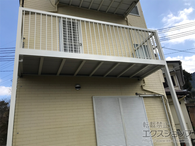 長崎県長崎市ののバルコニー ルシアスバルコニー 柱建式 たて格子 施工例