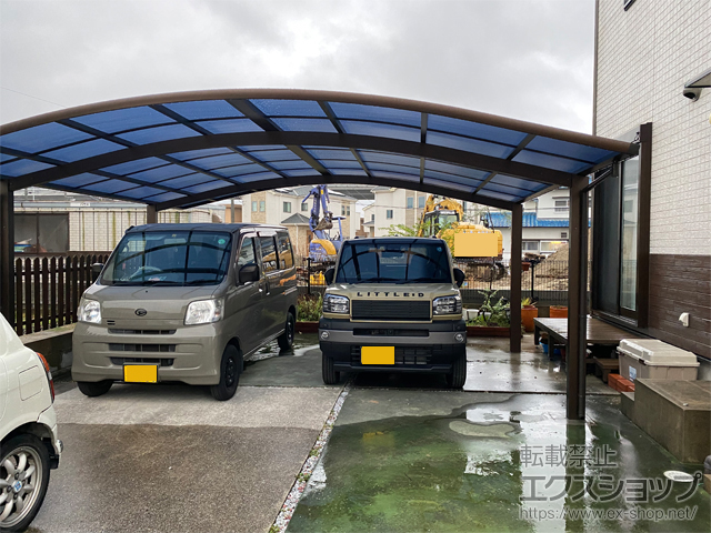 福岡県糸島市ののカーポート レイナツインポートグラン　積雪〜20cm対応 施工例