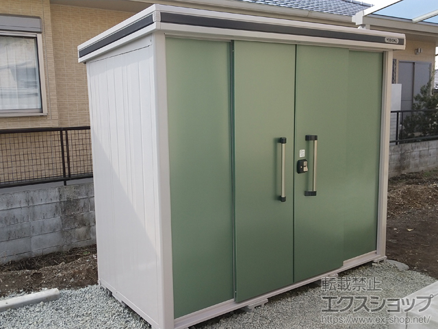 熊本県阿蘇郡西原村のの物置・屋外倉庫 エルモ 一般型 2570×1170×2121 LMD-2511-EG 施工例
