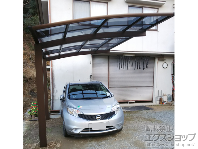 広島県三原市ののカーポート プレシオスポート 積雪〜20cm対応 施工例