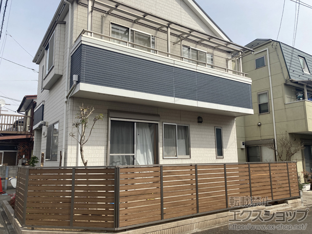 東京都調布市ののフェンス・柵 モクハイフェンス　フリーポールタイプ 施工例