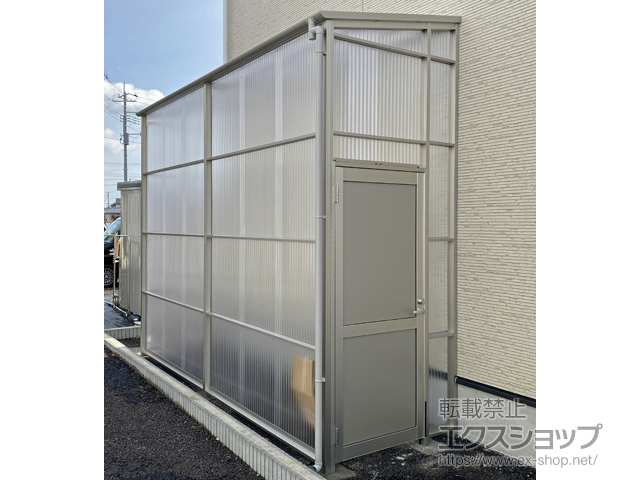 茨城県水戸市ののストックヤード ストックヤードII 片側ドア付きタイプ 積雪〜20?対応 施工例