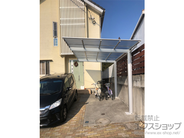 広島県東広島市ののカーポート ソリッドポート 積雪〜20cm対応 施工例