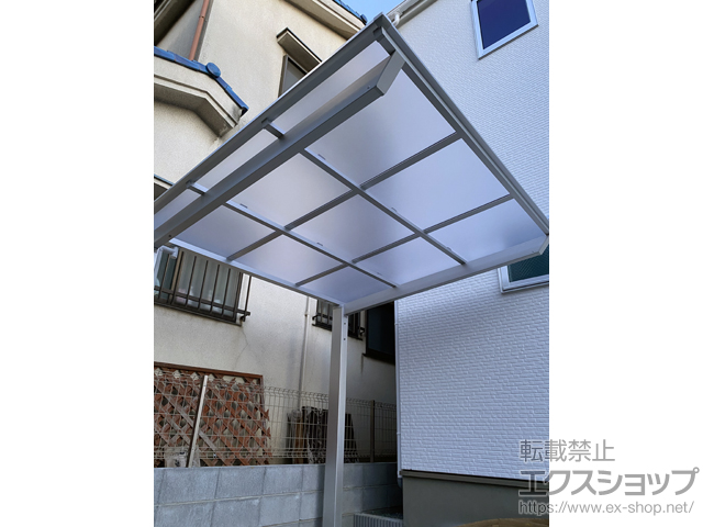 東京都足立区ののサイクルポート・駐輪場 ネスカFミニ (フラットスタイル) 積雪〜20cm対応 施工例