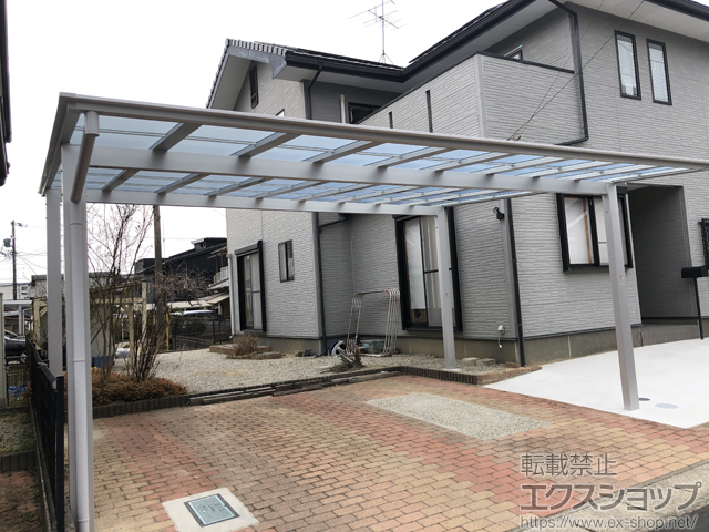 愛知県豊田市ののカーポート ソリッドポート ワイド 積雪〜20cm対応 施工例