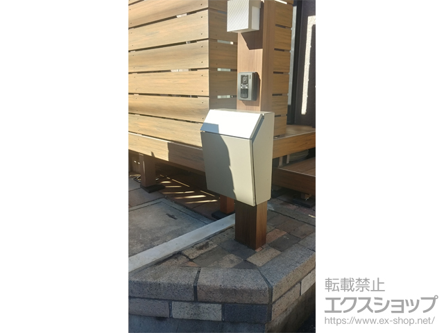 埼玉県上尾市のの機能門柱・ポスト 機能門柱FW 組み合わせ例20-2 施工例