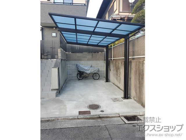 兵庫県川辺郡猪名川町ののカーポート エフルージュグラン　積雪〜20cm対応 施工例