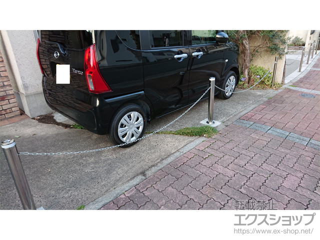 千葉県市川市のの スペースガード S76型 埋込式 キー付き 施工例