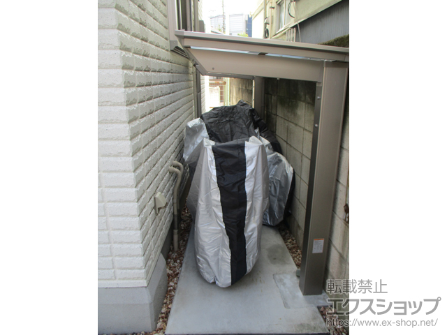 東京都品川区ののテラス屋根 フーゴF 独立テラスタイプ 単体 積雪〜20cm対応 施工例