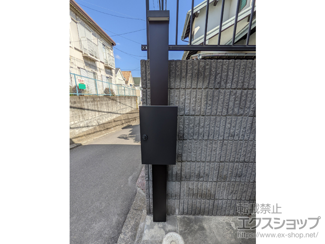 神奈川県三浦郡葉山町のの機能門柱・ポスト シンプレオ ポストユニット 1型 施工例