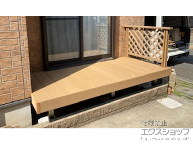 神奈川県川崎市ののウッドデッキ レストステージ 幕板納まり 施工例