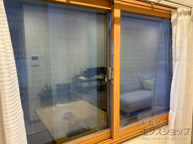 三重県名張市のの二重窓（内窓） 【04 ※追加／リビング 掃出し】インプラス 引違い窓 2枚建 施工例