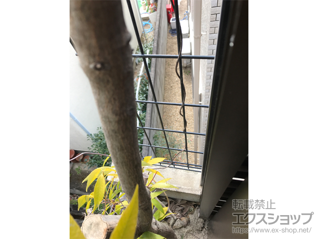 大阪府箕面市ののフェンス・柵 ミエーネフェンス 目隠しルーバータイプ 施工例